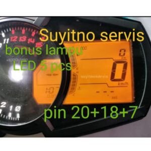 LCD SPEEDOMETER NINJA 250 - 400 PIN KAKI 20 + 18 + 7